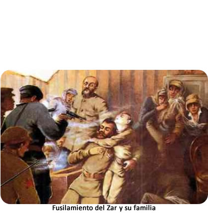 El ex zar de Rusia, Nicolás II, y toda su familia son fusilados por los guardias bolcheviques cuando se conoce la noticia de que las tropas «blancas», fieles al zar, se acercan a la ciudad.